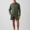 Pantaloncini in misto lino e cotone da 7,5"