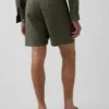 Pantaloncini in misto lino e cotone da 7,5"