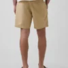 Pantaloncini in misto lino e cotone da 7,5"