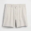 Pantaloncini in misto lino e cotone da 7,5"