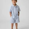 Pantaloncini in misto lino e cotone per neonato & bebè