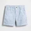 Pantaloncini in misto lino e cotone per neonato & bebè