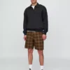 Pantaloncini in tela a quadri