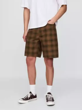 Pantaloncini in tela a quadri