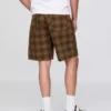 Pantaloncini in tela a quadri