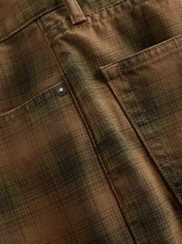 Pantaloncini in tela a quadri