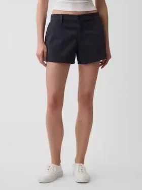 Pantaloncini kaki a vita media