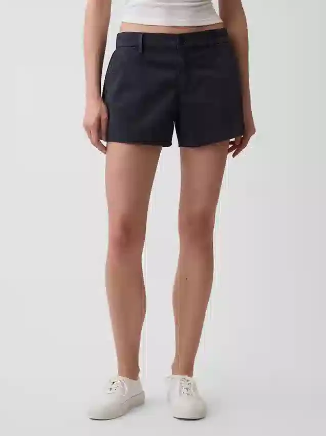 Pantaloncini kaki a vita media