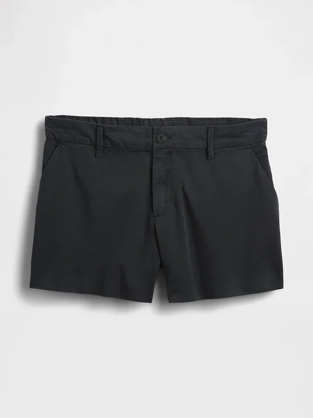 Pantaloncini kaki a vita media