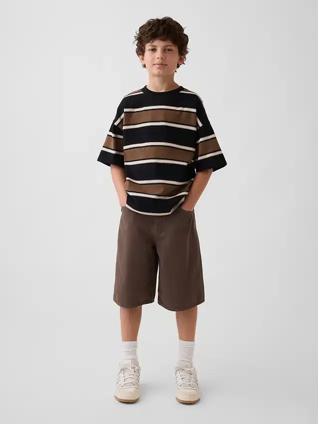Pantaloncini larghi in denim per bambini