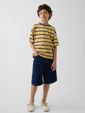 Pantaloncini larghi in denim per bambini