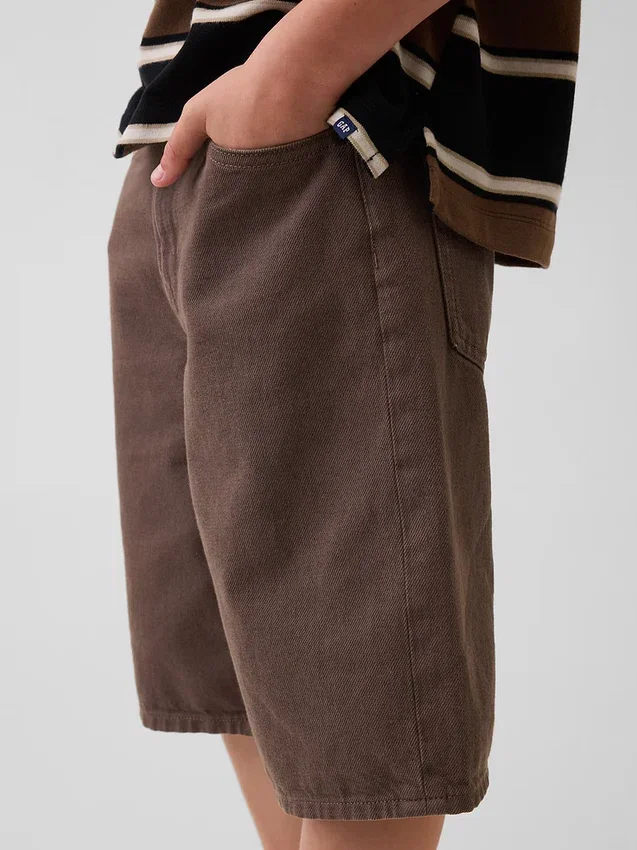 Pantaloncini larghi in denim per bambini