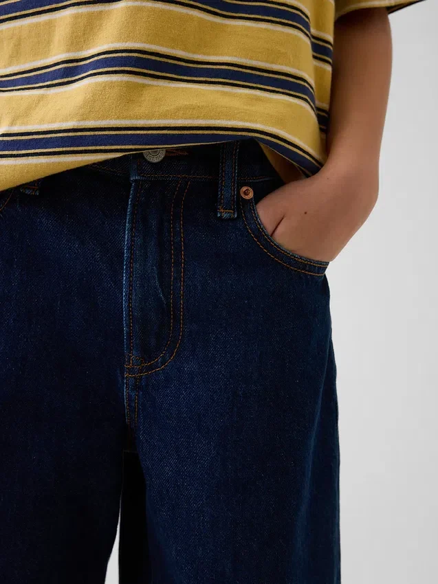 Pantaloncini larghi in denim per bambini