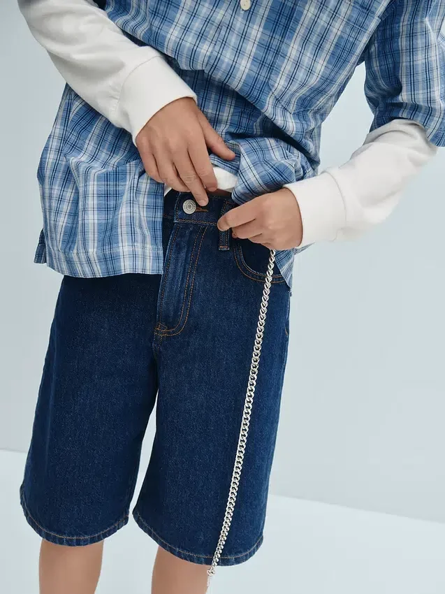 Pantaloncini larghi in denim per bambini