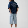 Pantaloncini larghi in denim ultrasoft per bambini