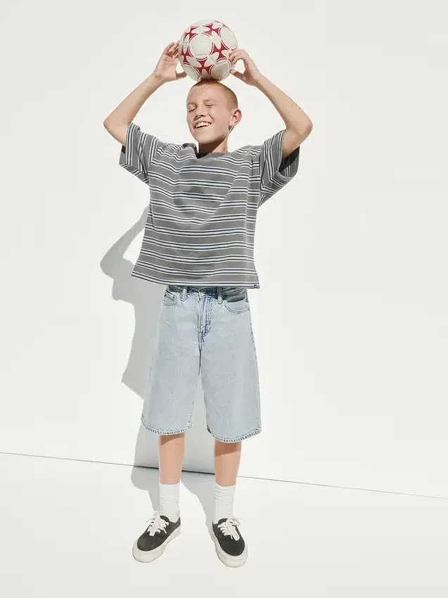Pantaloncini larghi in denim ultrasoft per bambini
