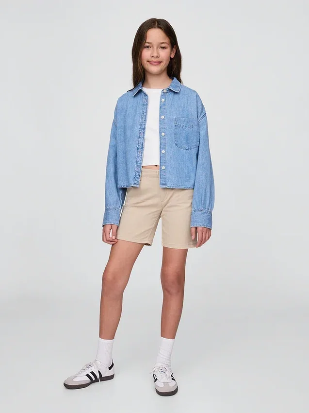 Pantaloncini midi da uniforme per bambini