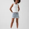 Pantaloncini midi in denim a righe per bambini