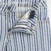 Pantaloncini midi in denim a righe per bambini