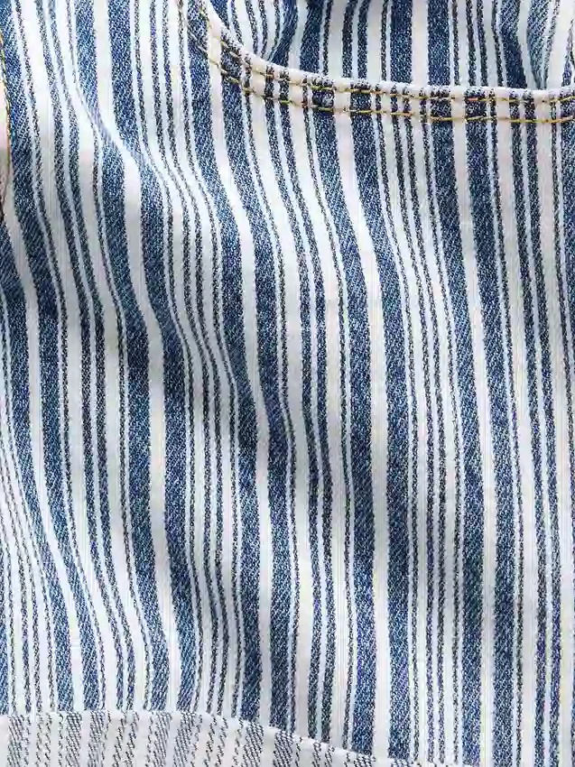 Pantaloncini midi in denim a righe per bambini