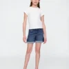 Pantaloncini midi in denim per bambini