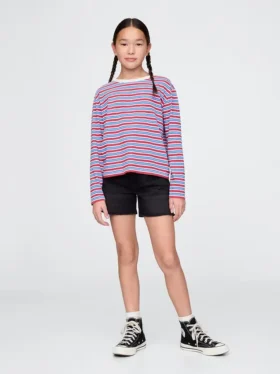 Pantaloncini midi in denim per bambini