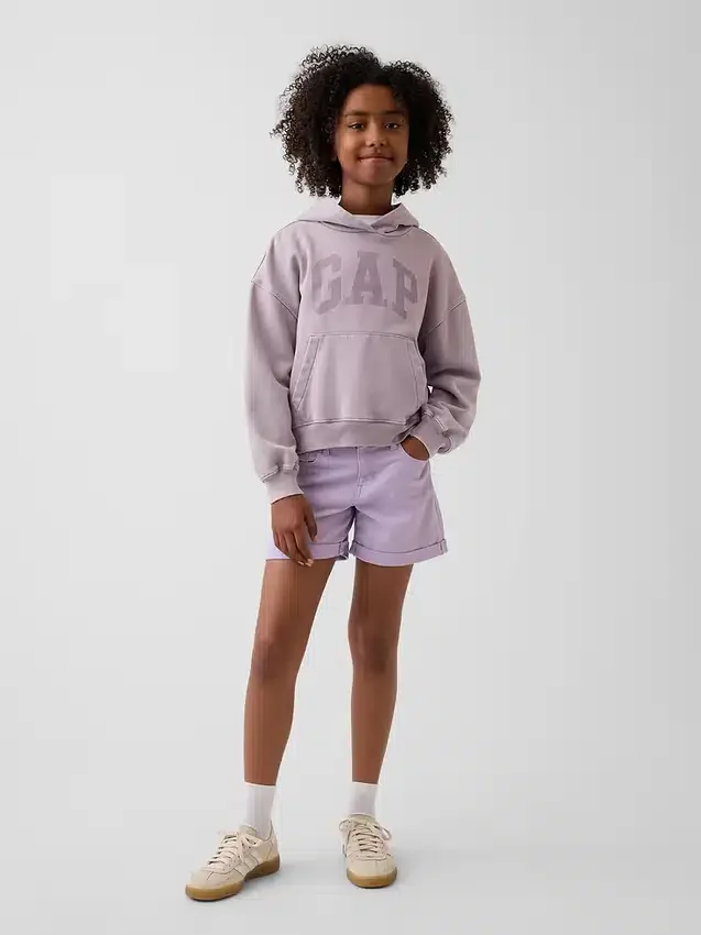 Pantaloncini midi in denim per bambini
