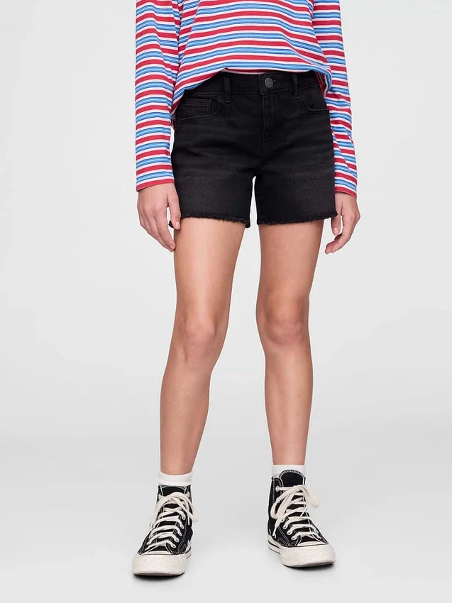 Pantaloncini midi in denim per bambini