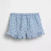 Pantaloncini per bambini in garza di cotone con volant