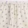 Pantaloncini per bambini in garza di cotone con volant