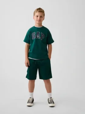 Pantaloncini sportivi in rete da bambino da 8"