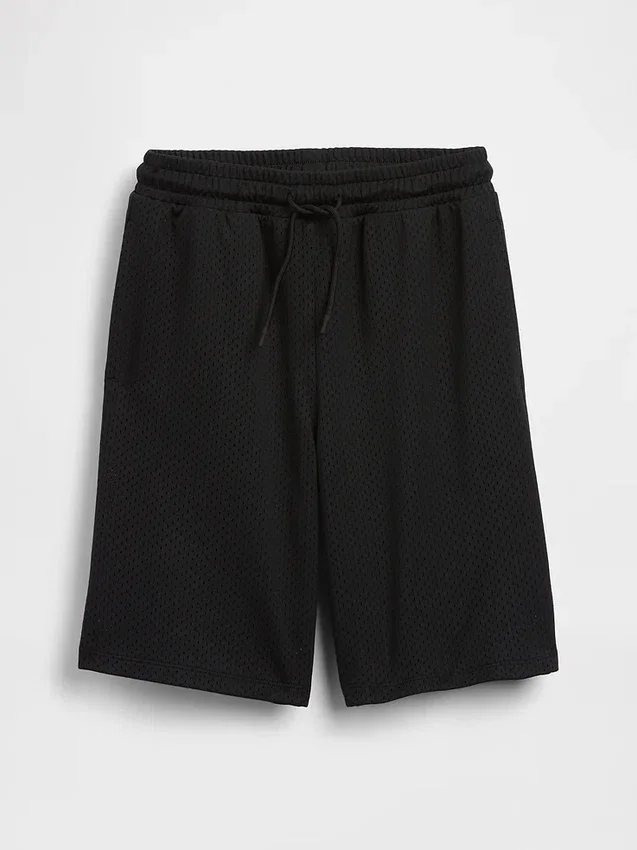 Pantaloncini sportivi in rete da bambino da 8"