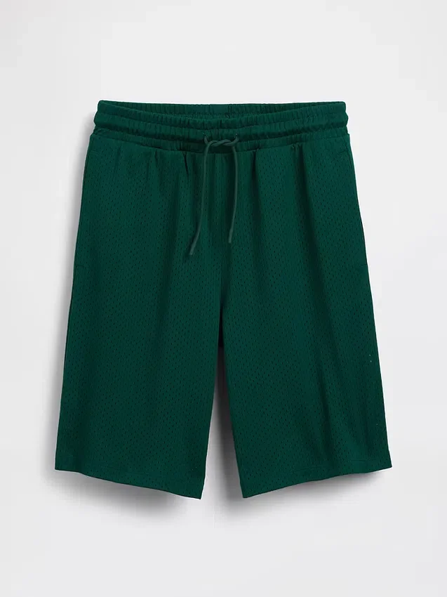 Pantaloncini sportivi in rete da bambino da 8"