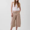 Pantaloni a campana con cintura a vita media
