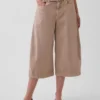 Pantaloni a campana con cintura a vita media
