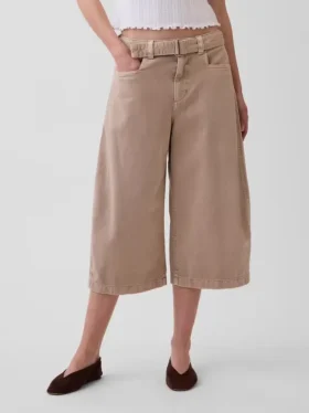 Pantaloni a campana con cintura a vita media