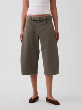 Pantaloni a campana con cintura a vita media