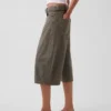 Pantaloni a campana con cintura a vita media