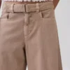 Pantaloni a campana con cintura a vita media