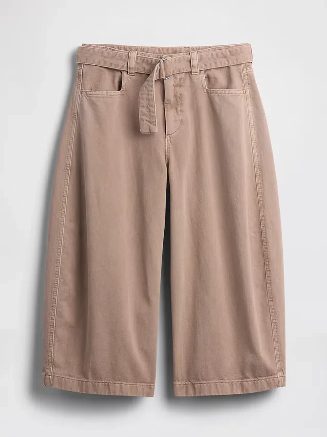 Pantaloni a campana con cintura a vita media