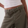 Pantaloni a campana con cintura a vita media