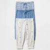 Pantaloni a elastico in cotone biologico Baby First Favorites (confezione da 3)