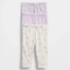 Pantaloni a elastico in cotone biologico Baby First Favorites (confezione da 3)