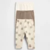 Pantaloni a elastico in cotone biologico Baby First Favorites (confezione da 3)