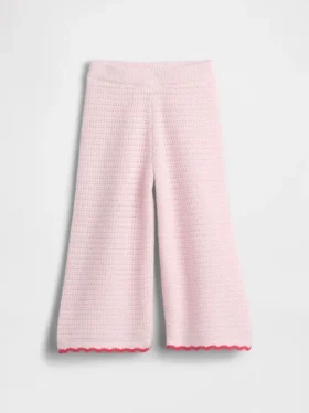 Pantaloni a gamba larga all’uncinetto per neonato & bebè