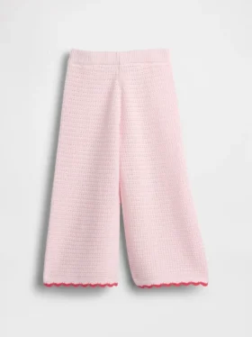 Pantaloni a gamba larga all’uncinetto per neonato & bebè