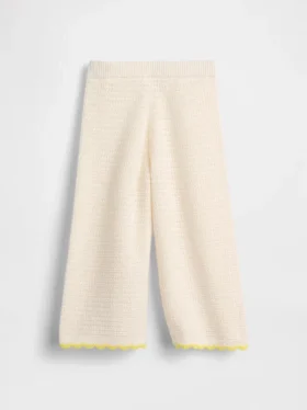 Pantaloni a gamba larga all’uncinetto per neonato & bebè