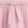 Pantaloni a gamba larga in garza di cotone per bambini