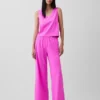 Pantaloni a gamba larga in maglia