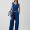 Pantaloni a gamba larga in maglia